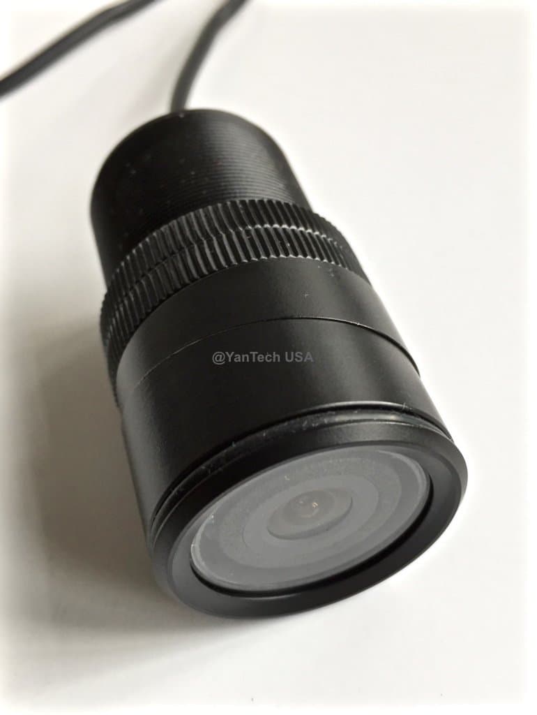 Color CCD Infrared Flush Mount Keyhole Rear View Backup Camera with 700TVL and 120° Reverse View, Night Vision and Water-Proof, 16 ft Extended Cable. by YanTech USA