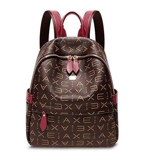 HAOYUXIANG Double Shoulder Bag Female Korean version of the British Women pack backpack soft skin Leisure double shoulder bag student backpack