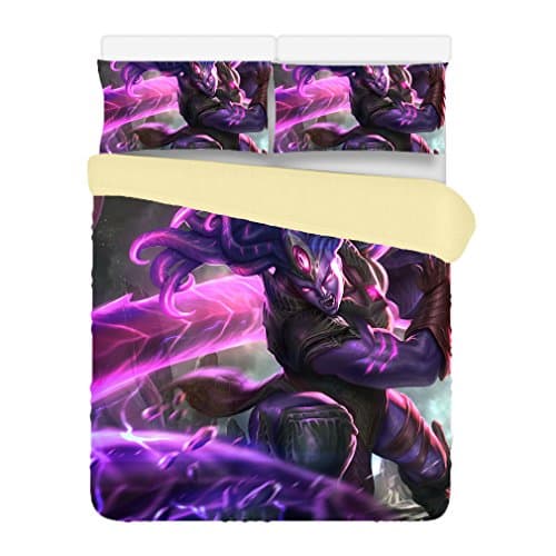 Custom League of Legends 3 Piece Duvet Cover Bedding Set King Size 220x240CM