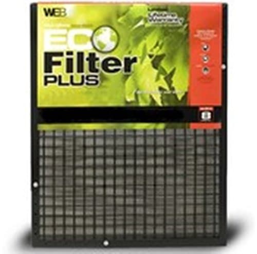 Plus Permanent Electrostatic Air Filter Size: 24" H x 12" W x 1" D