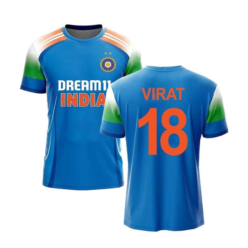 India Jersey New 2025 ODI Virat Kohli Jersey for (Men,Kids,Boys)