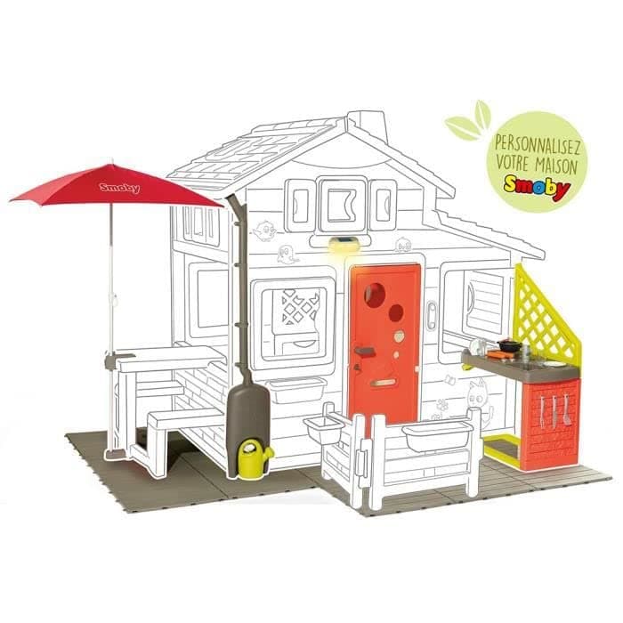 Smoby - Neo Friends House - Children's Garden Shed - Customisable with Smoby Accessories - Bell Included - 810203