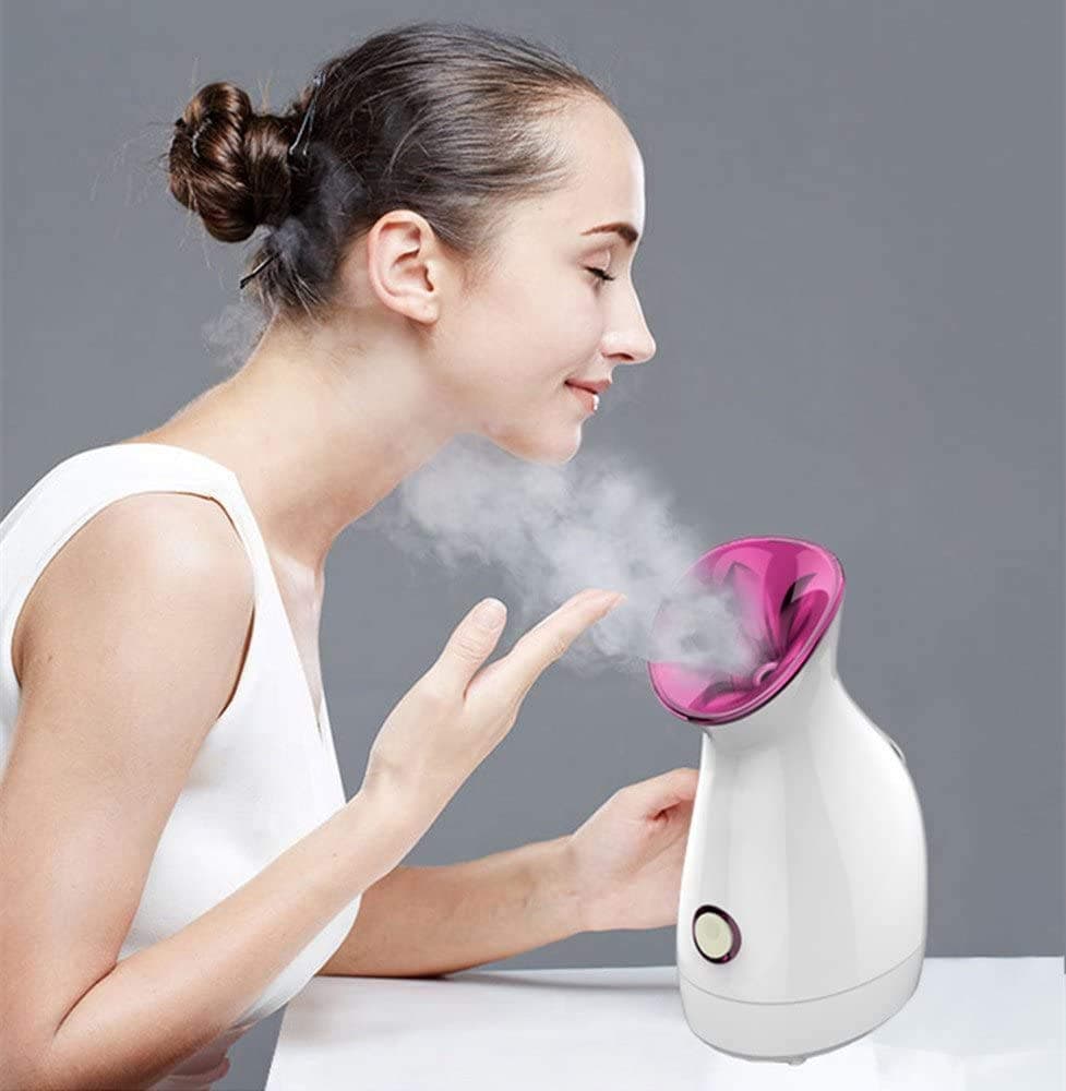 Facial Steamer, Professional Ozone Ionic Spray Hot Mist Moisturizing, Abs Material, For Spa Beauty Salon Face Humidifier Skin Care Tools, White
