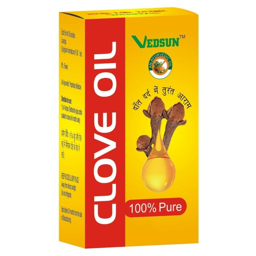 Clove Oil Aromatic Essence Undiluted for Hair Skin and Teeth Pain 50Ml