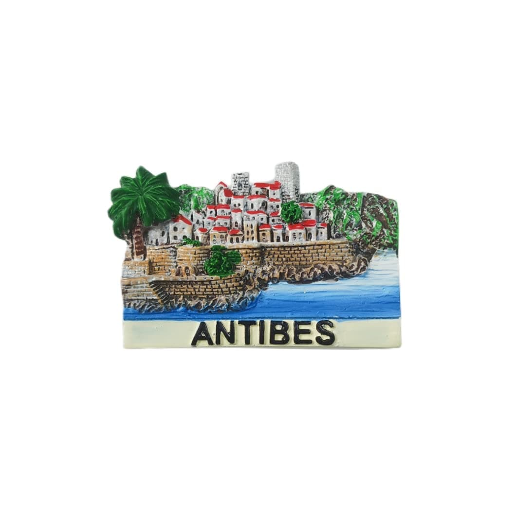 Antibes France 3D Fridge Magnet Souvenir Gift,Resin Handmade Antibes Refrigerator Magnet Home & Kitchen Decoration Collection