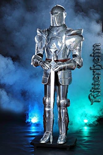 Authentic Knight Suit Of Armour with sword and stand 185CM