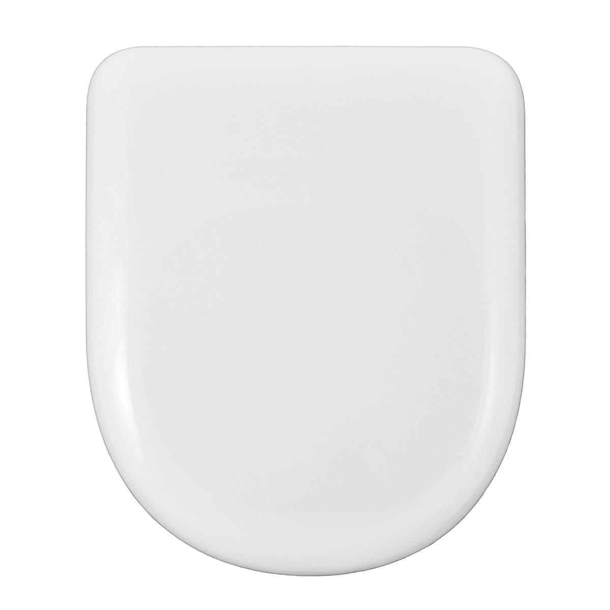 Compatible Toilet Seat | U-Shape | Toilet Seat | Adjustable and Removable Stainless Steel Hinge | Easy to Install and Clean | Very Durable | 43 x 36 x 5 cm (White)
