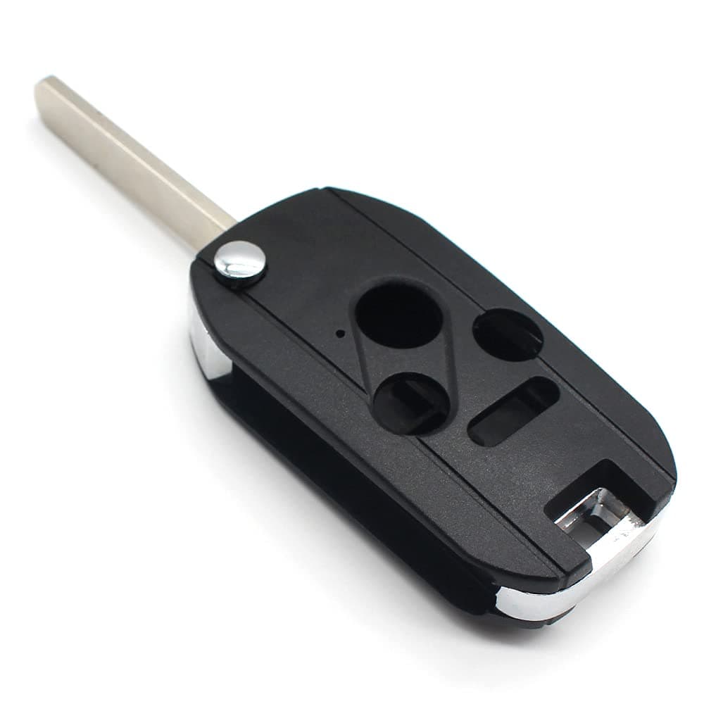 4 Buttons Flip Folding Car Remote Key Fob Cover Key Shell Case Compatible with Honda Civic Accord CRV Fit Pilot
