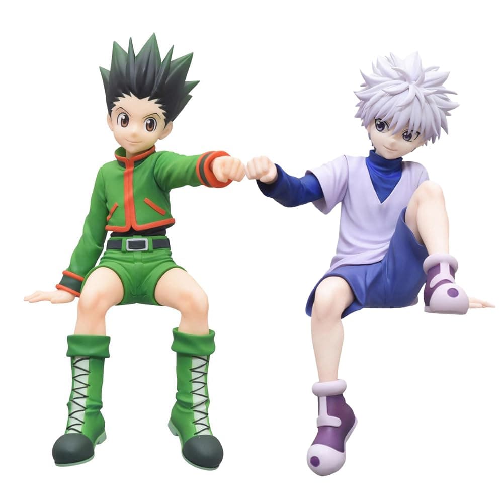Killua Zaoldyeck Gon Freecss Figure Anime Statue PVC Model 12cm Action Figure Collectible Decoration Ornaments