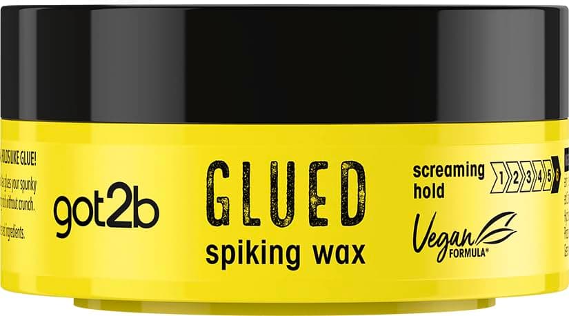 Glued Spiking Wax 75 ml, Spiking Wax with Ultra Strong Hold, For Moldable, Tough Looks, With Screaming Hold, Vegan Formula