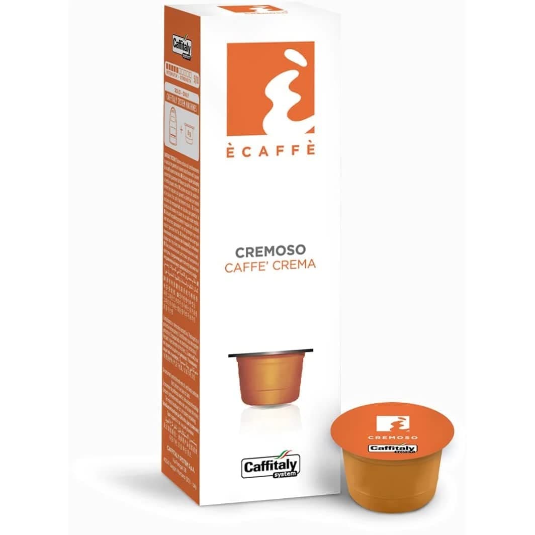 Ecaffe Caffitaly Cremoso Coffee Capsules - 10 Count Box