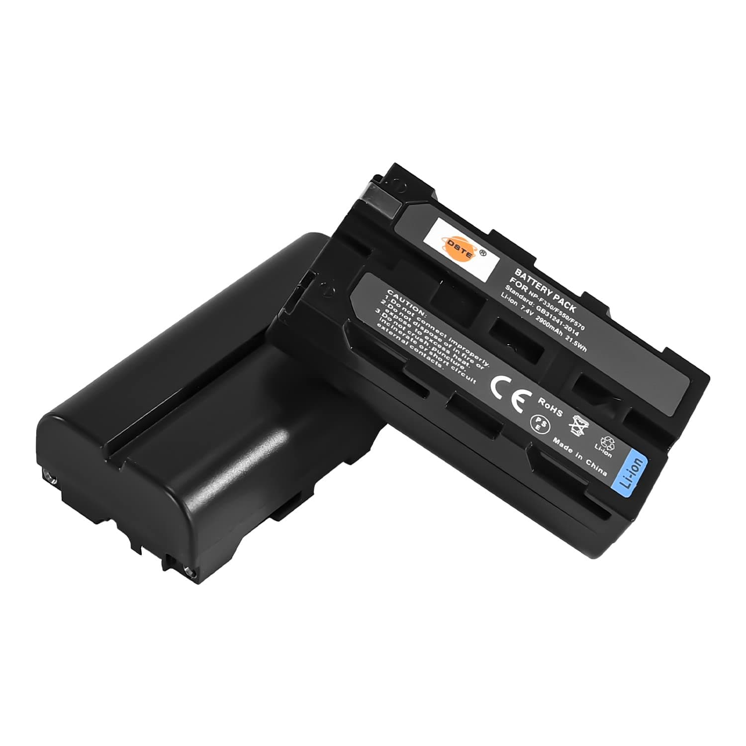 DSTE Fiico 2PCS NP-F550 NP-F570 NP-F330 Li-Ion Battery Compatible with Sony CCD-RV100 CCD-RV200 CCD-SC5 CCD-SC55E CCD-SC55 CCD-TR12 CCD-TR18 CCD-TR1E CCD-TR2 CCD-TR200