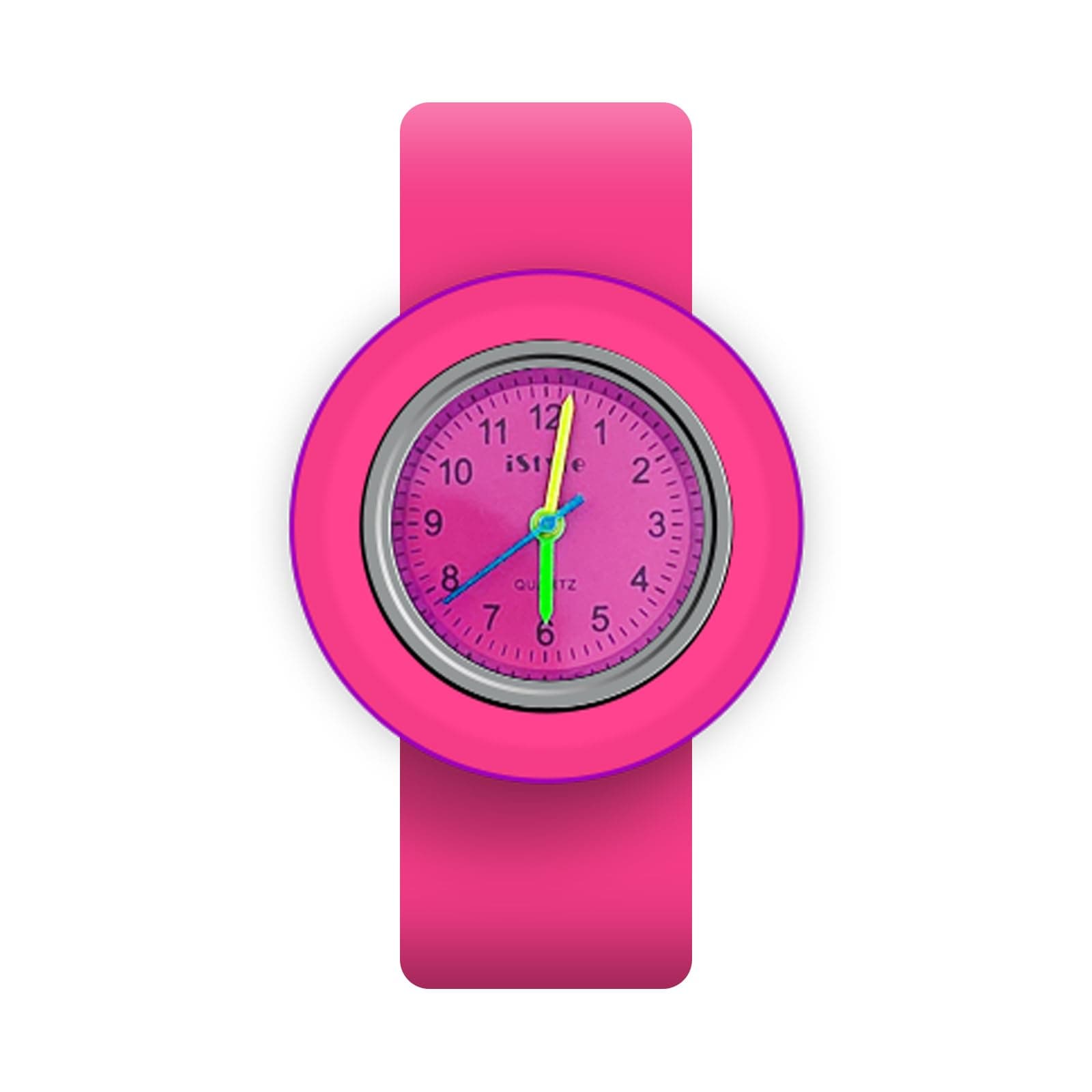 Slap on Silicone Quartz Watch Number Fashion Sports Watch Bracelet for Child Boy Girl Lady Woman Man Unisex Snap Children Watches
