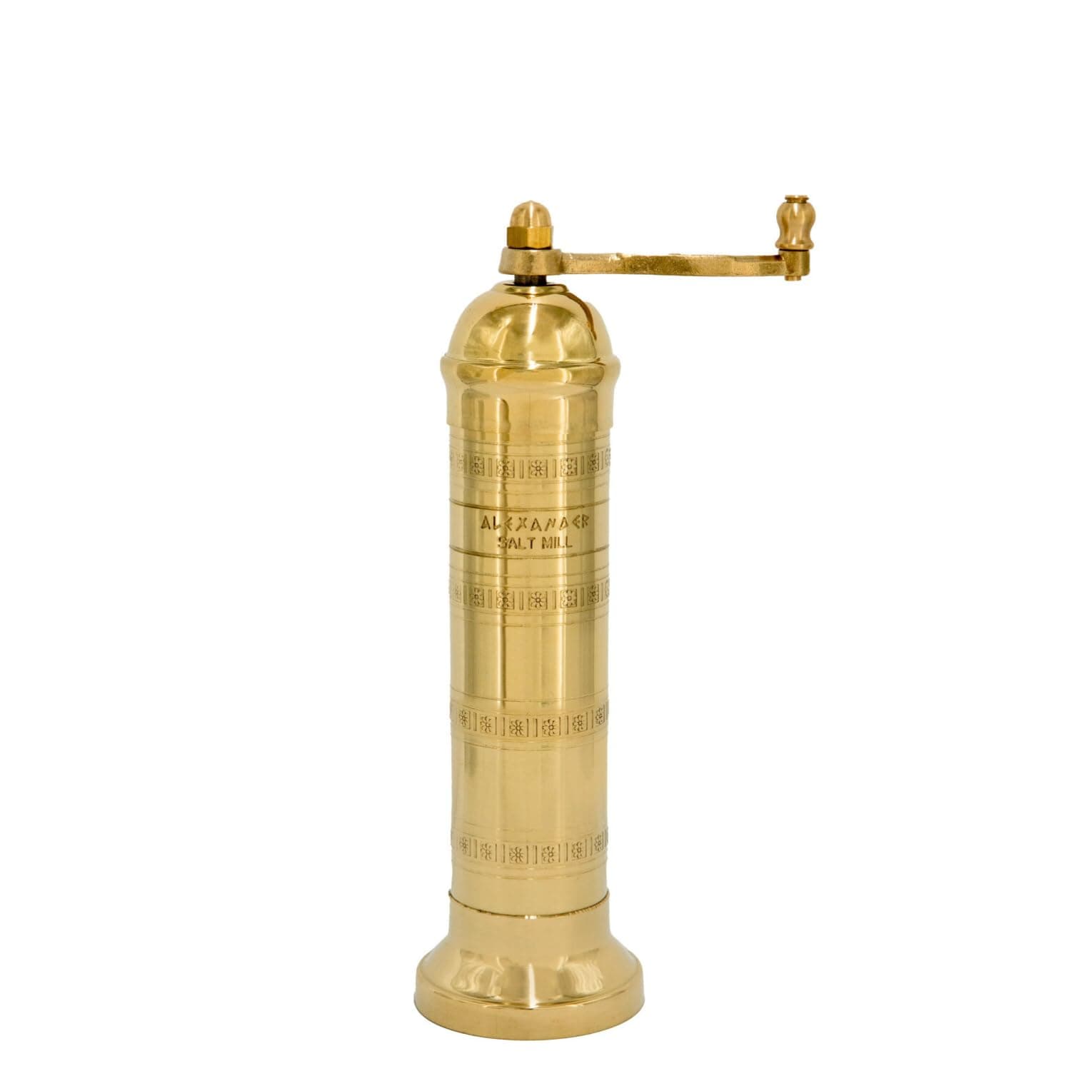 The Original European Salt and Pepper Mill 8” Brass Salt Mill
