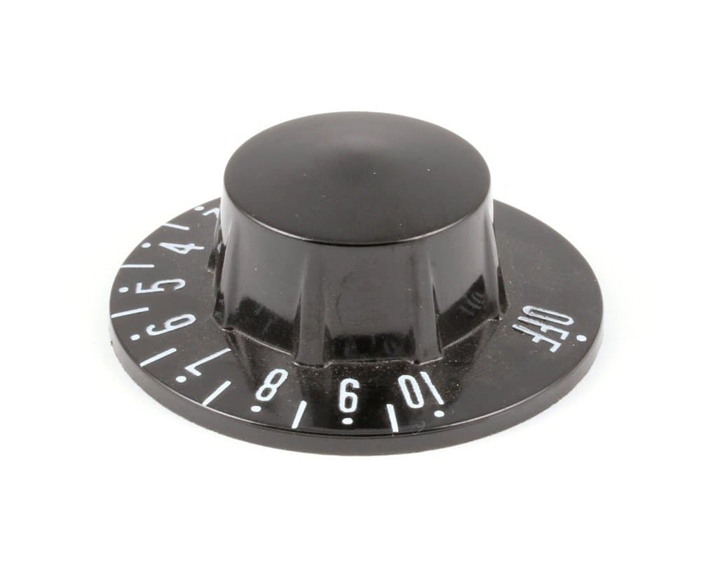 Atlas Metal 1097 Thermostat Knob , Black