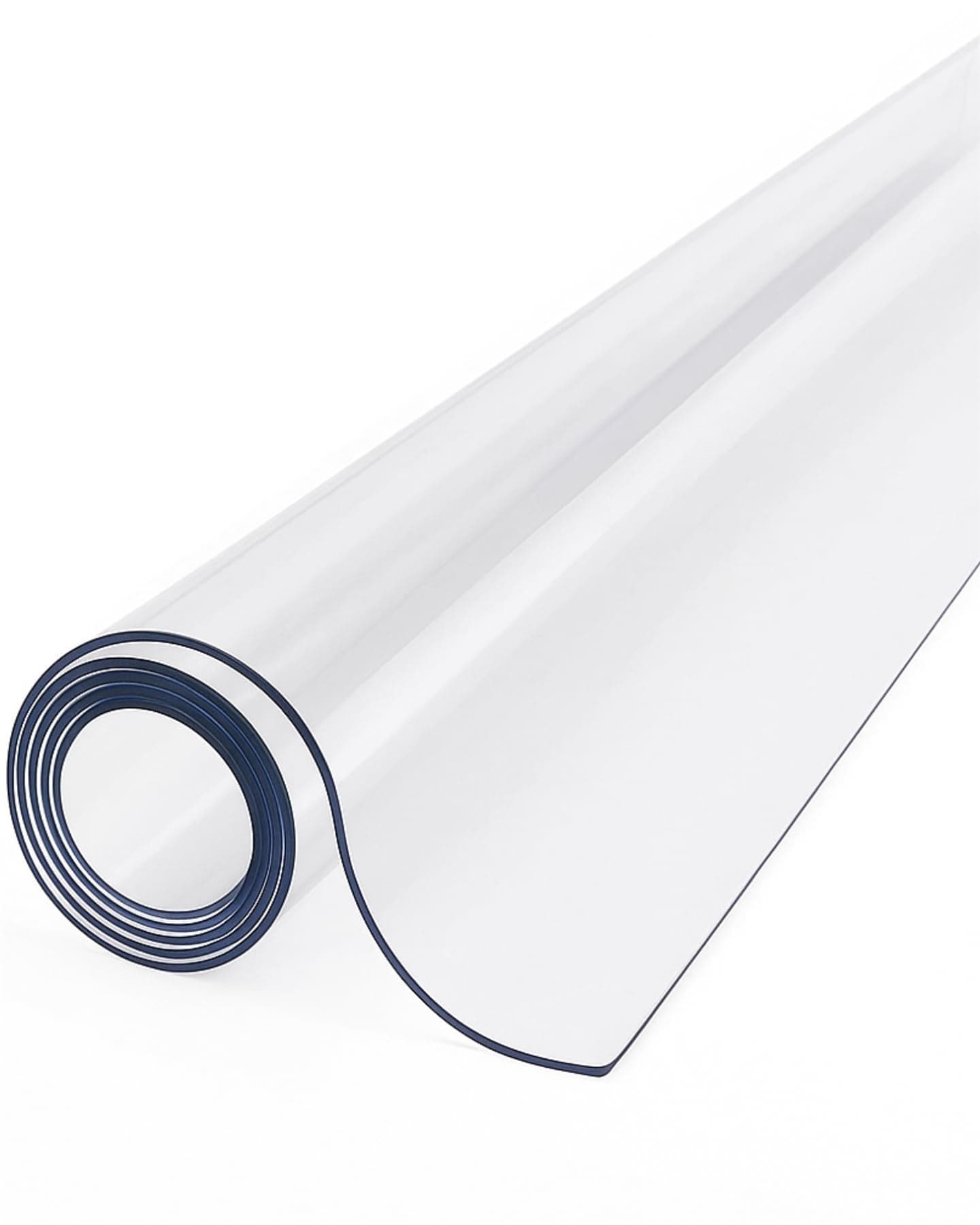 PVC Table Protector - Clear Plastic Table Cover - Waterproof Wipeable - 2mm Durable PVC Cover (122 x 80cm)