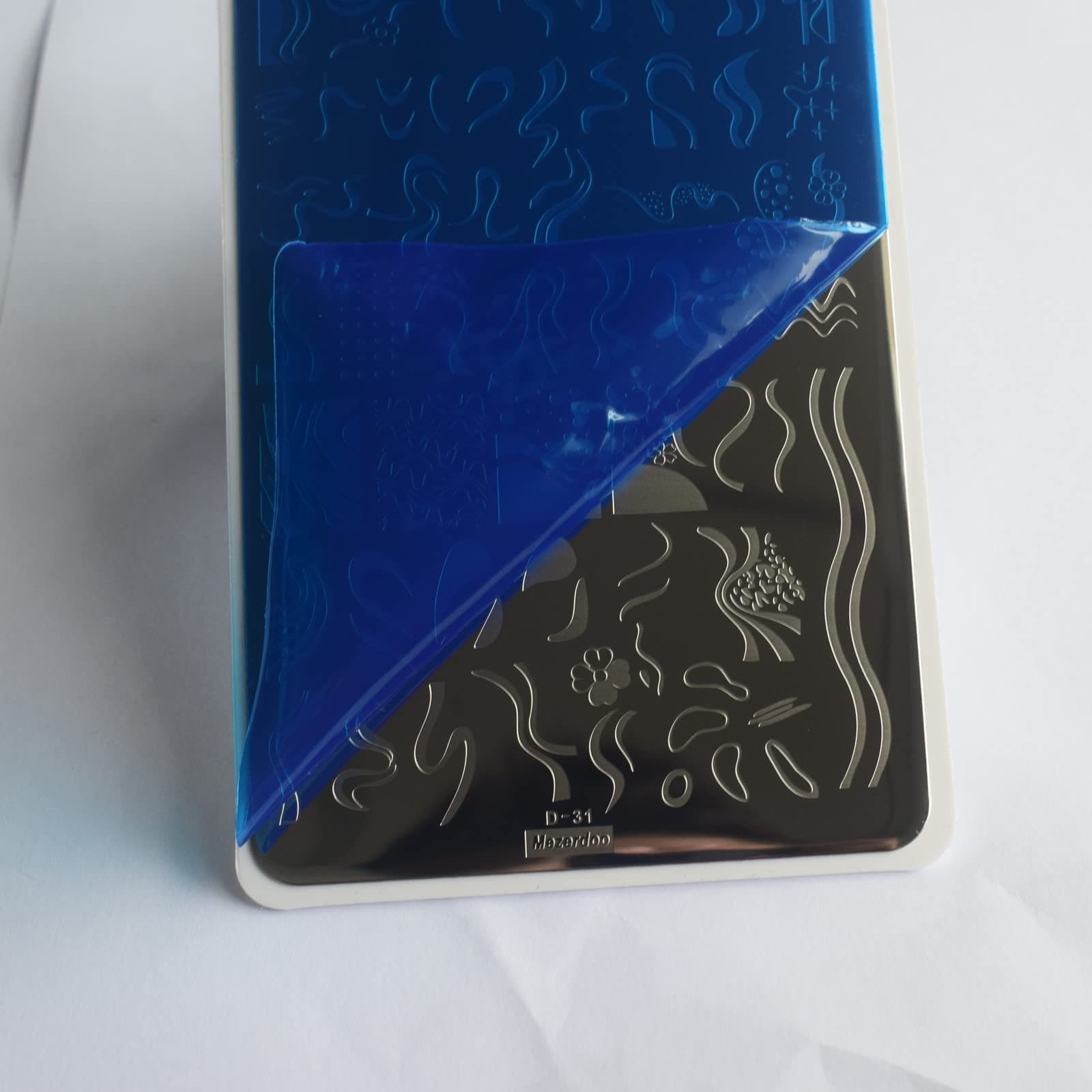 Swirl French Line Nail Stamping Plates Tip Stamp Plate Geometric Wave Stripes...