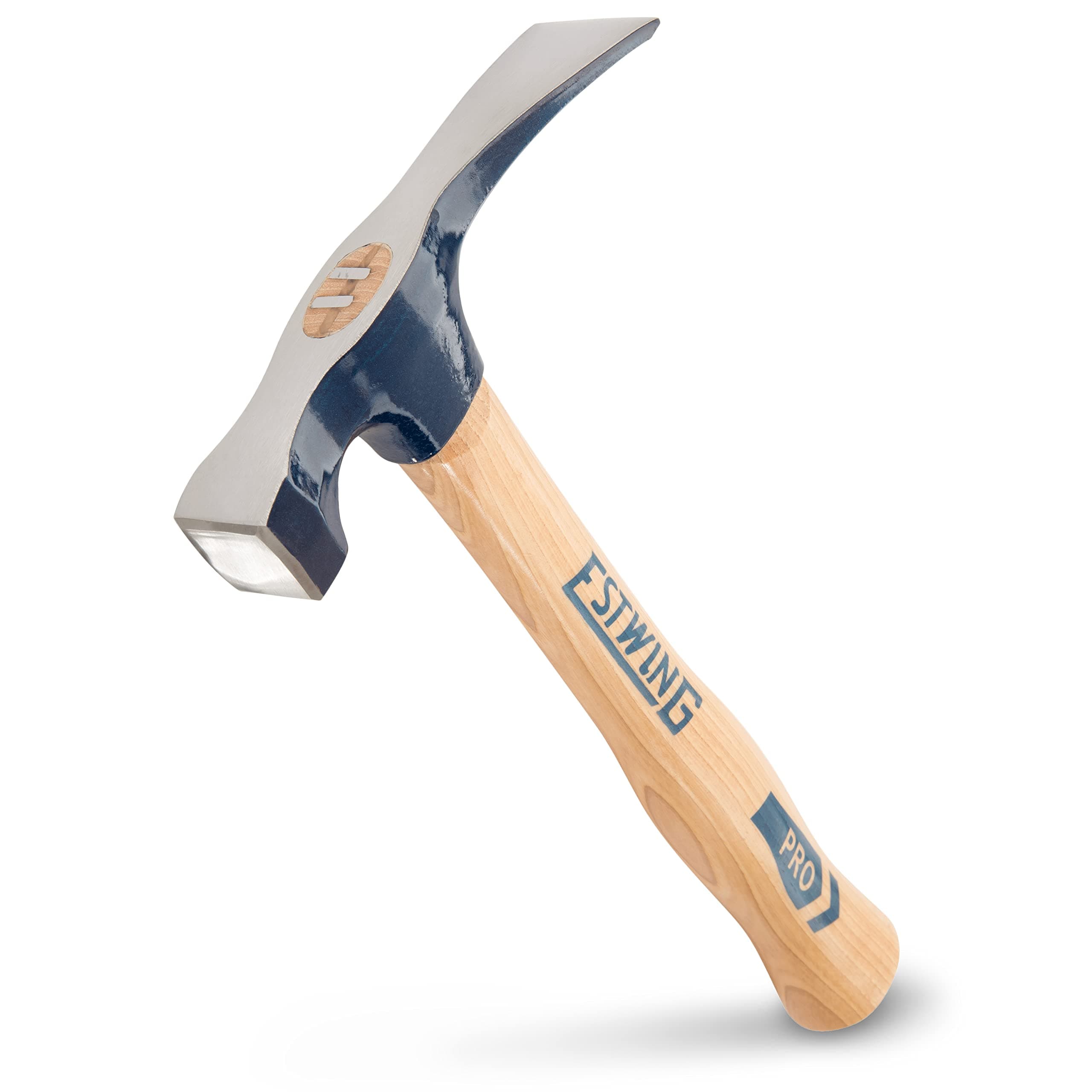 Bricklayer's/Mason's Hammer - 21 oz USA Made Masonry Tool with Forged Steel Head & Hickory Wood Handle - EW6-21BL