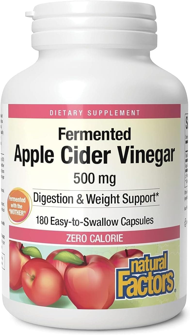 Natural Factors Apple Cider Vinegar 500mg 180 capsules