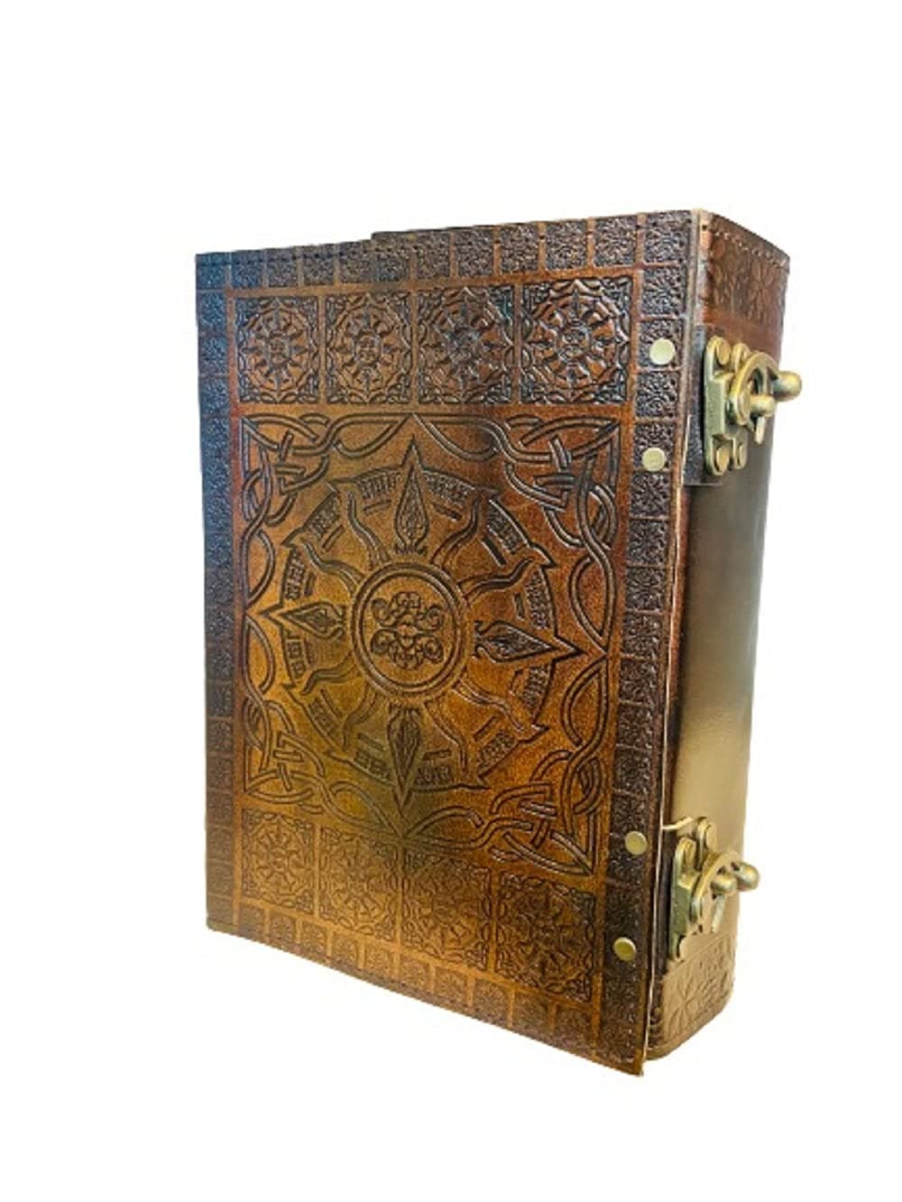 perfect leather shop 600 pages large sun embossed journal | handmade journal | blank notebook | grimoire | book of shadows | sketchbook | writing notebook 7 x 10