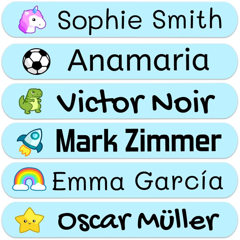 2.3 x 0.4 in adhesive labels for objects