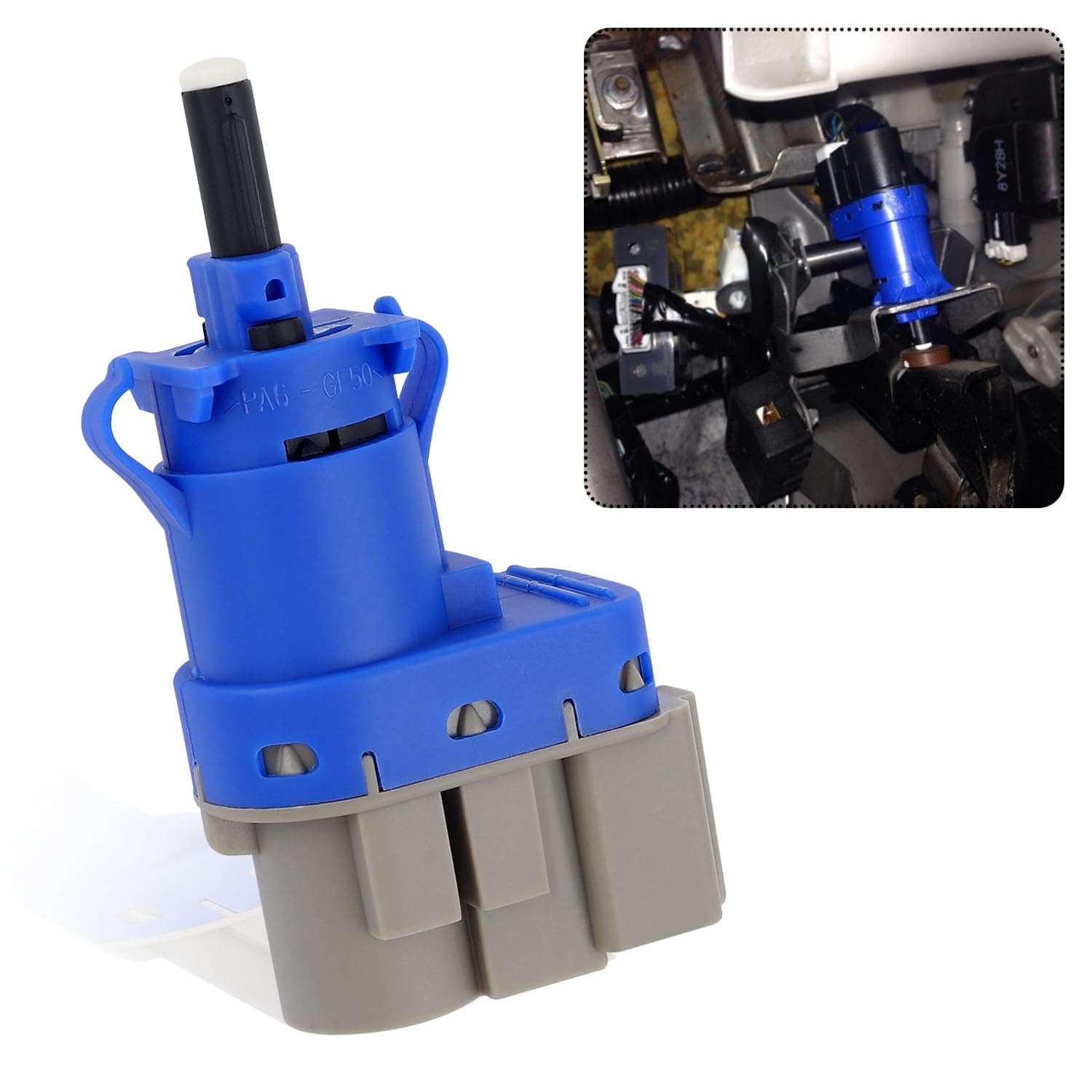 Brake Light Switch Replaces OEM#8T4T-9G854-AA, 4Pin Stop Light Compatible With Ford F150, Explorer, Lincoln MKC, Mazda, Mercury - Professional Car Accessories Brake Pedal