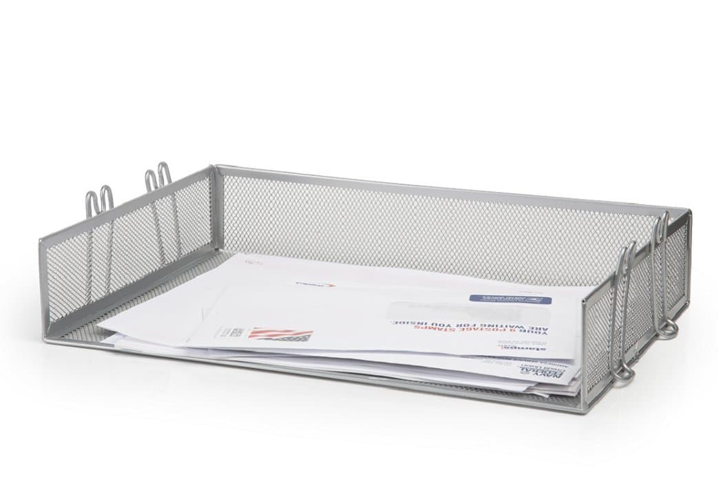 1InTheHome Silver Wire Mesh Stackable Letter Tray (1 Tray)