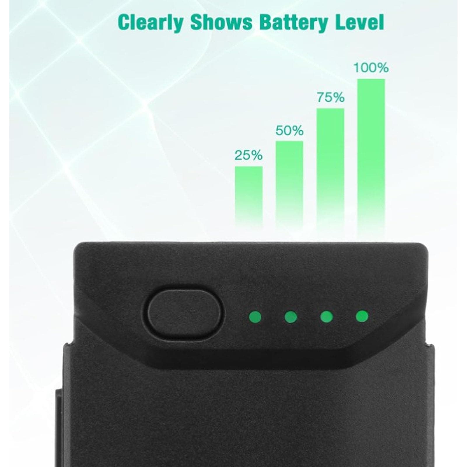 Bewinner 2375mAh Replacement Intelligent Flight Battery for MAVIC Air & 2 Series Drones - 21min Flight Time, 4 LED Indicator Lights (1 Pack)