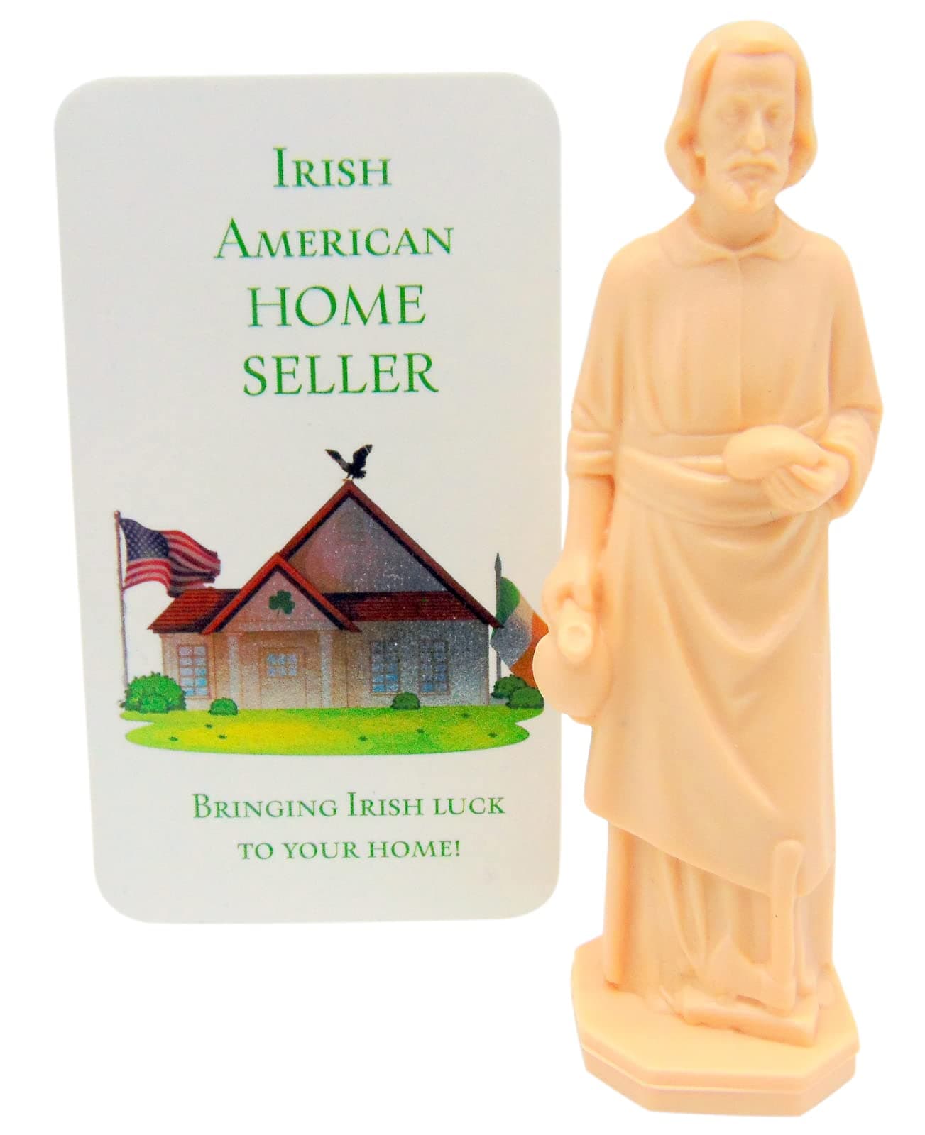 Westmon WorksSaint Joseph Statue for Selling Homes Irish Edition with Instruction Card and House Prayer
