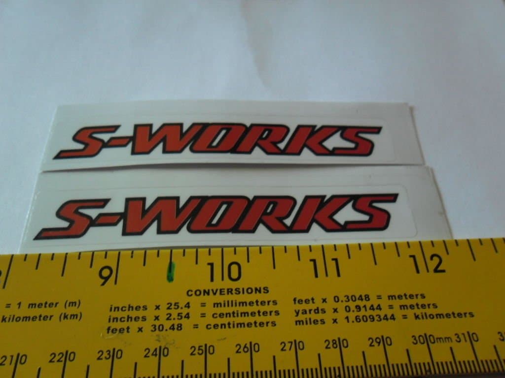 specialized S-WORKS sticker bike bicycle cycle 2 decal stickers