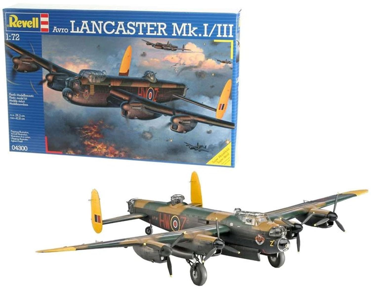 Revell 04300 Lancaster Mk.I/III 1:72 Scale Unbuilt/Unpainted Plastic Model Kit