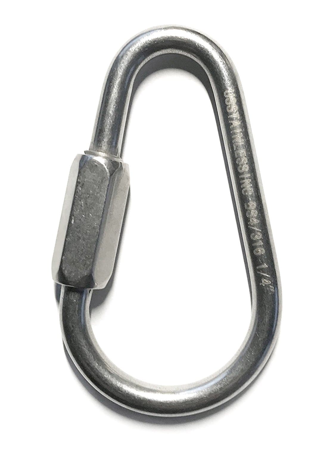 Stainless Steel 316 Pear Shape Quick Link 1/4" (6mm) Marine Grade