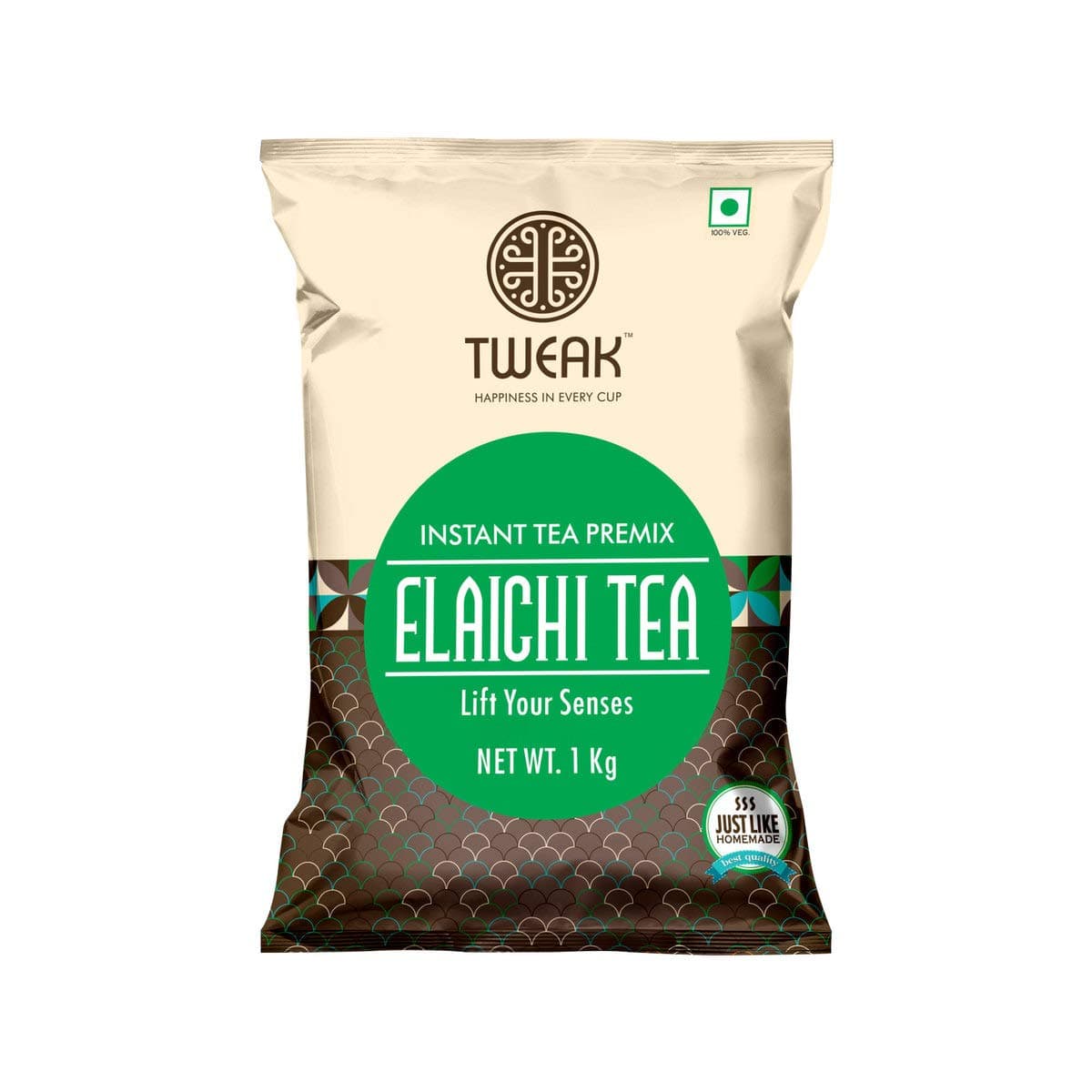 TWEAK Elaichi Tea Instant Premix 3kg (3 Packs x 1kg) Cardamom Chai Instant Tea Ready-to-Drink | Premium Rainy Season Special tea Instant Mix with Milk & Sugar | Elaichi Flavor | Makes 62 Cups
