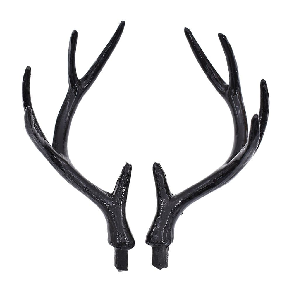Hongma 1x Pair Artificial Deer Antlers Deer Horn Headwear Plastic Black Silver Braun White Christmas Decor Cosplay
