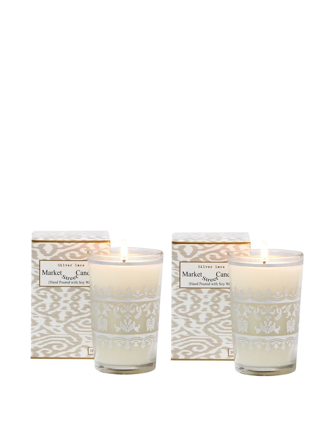 Silver Moroccan Soy Wax Candle, 10.5 oz, Fig (2)