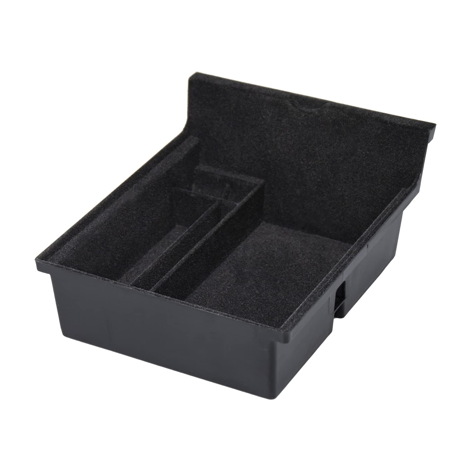 Center Console Organizer Tray for 2021-2023 Tesla Model 3/Y Interior Accessories Flocked Armrest Hidden Cubby Drawer Storage Box with Coin and Sunglass Holder