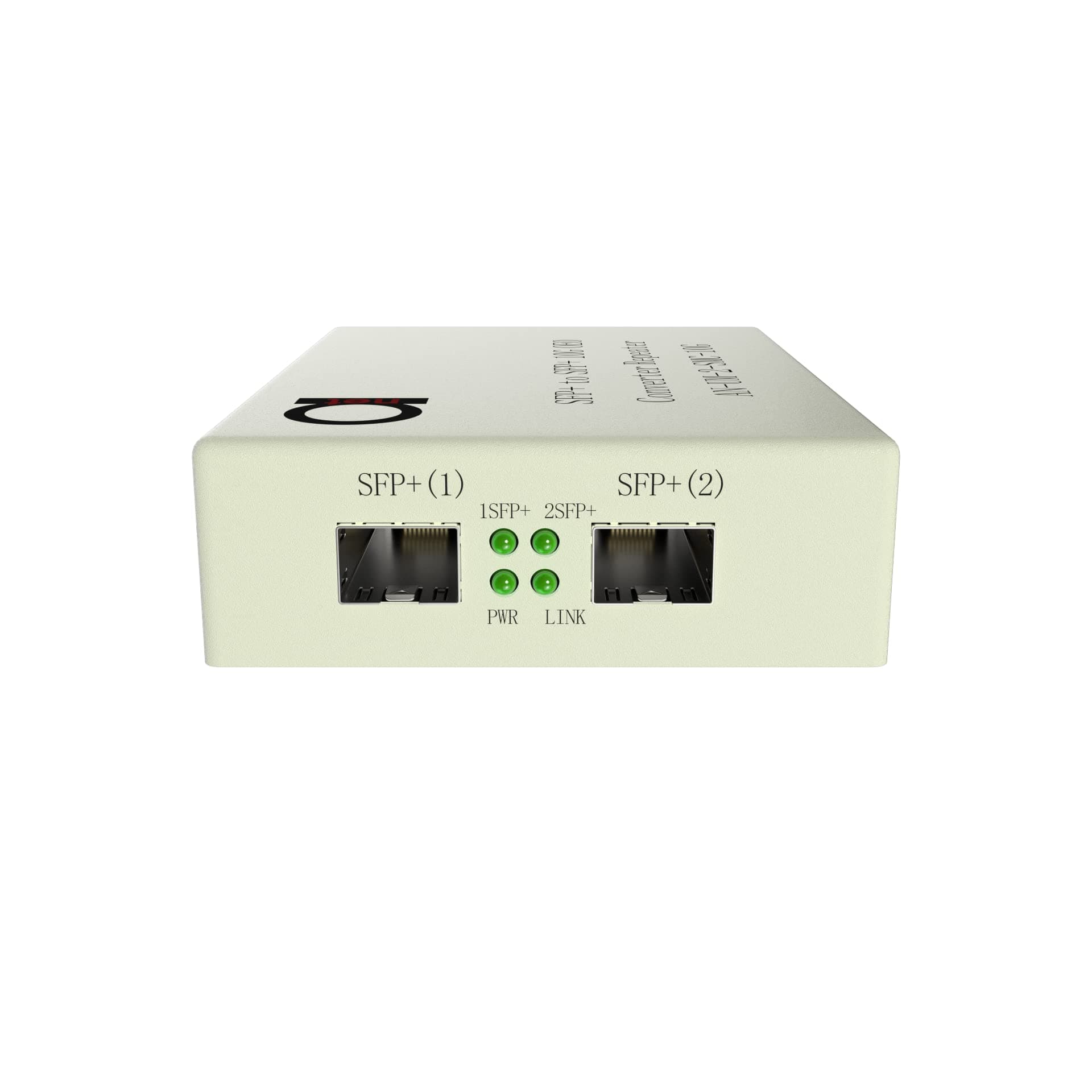 ADNET 10G SFP+ to SFP+ Fiber to Fiber Media Converter - 10G OEO 3R Transparent Repeater - 2 x Standard Open SFP+ Slots - Universal - Supports 10GB SFP+ or 1GB SFP Fiber Modules - Without Transceivers