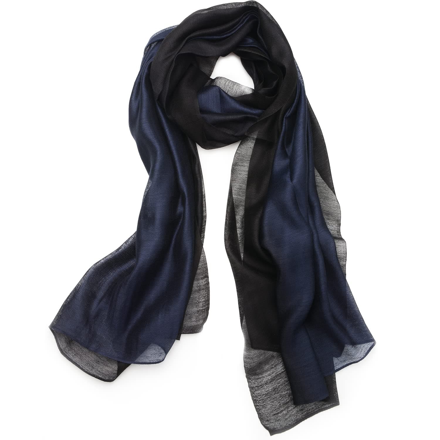 SNUG STAR Cotton Silk Scarf Elegant Soft Wraps Color Shade Scarves for Women