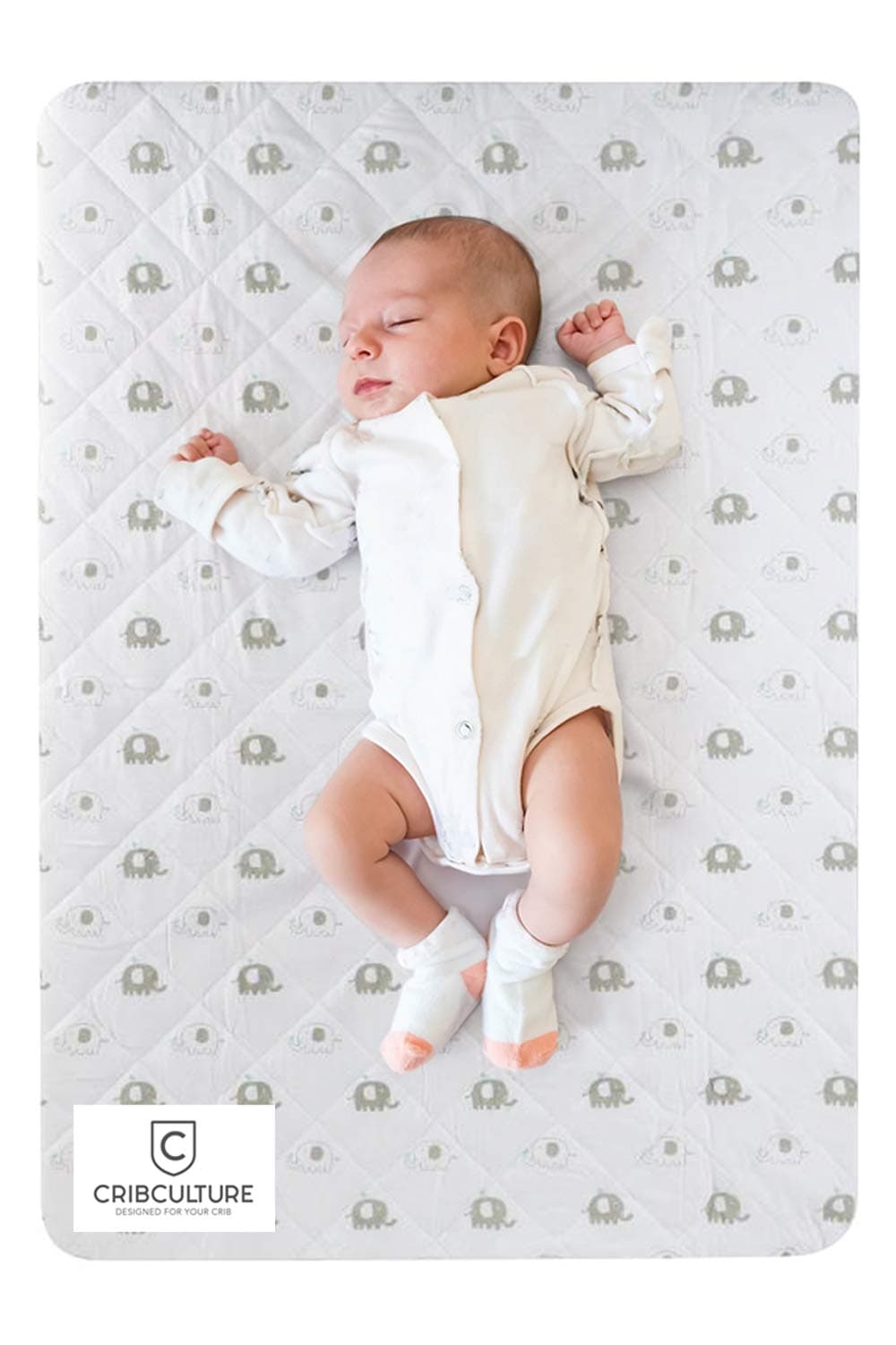 CC Pack N Play Mattress Pad Cover Protector, Fitted and Padded Baby Playard Mattress Pad for Pack and Play, Portable Mini Crib, Play Yard, Hypoallergenic Topper Pads, Washer, Dryer Safe