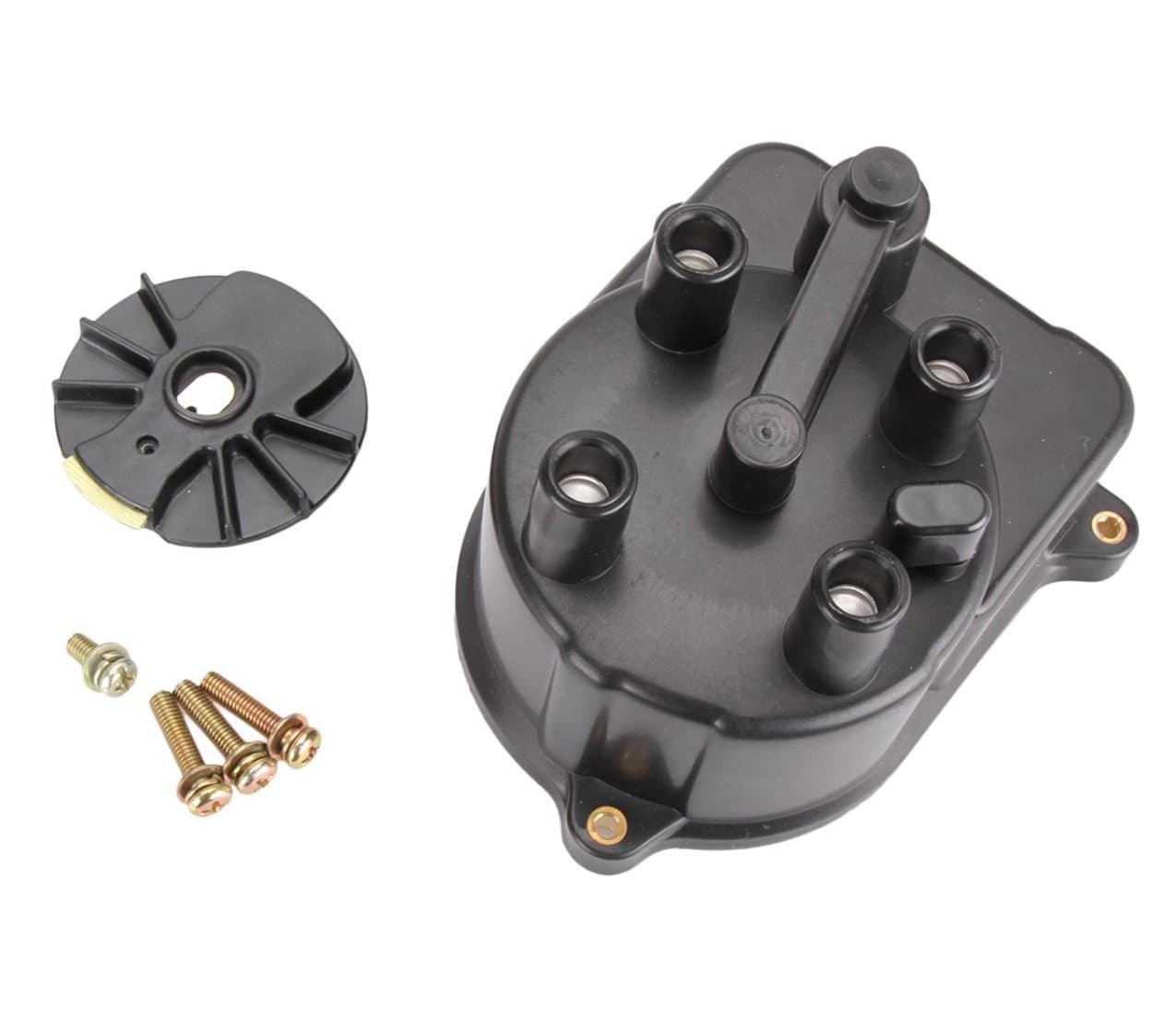 BaiFM Distributor Cap and Distributor Rotor Ignition Kit for 1992-2000 Honda Civic, Reference Part Number: 30102P54006 30103P08003