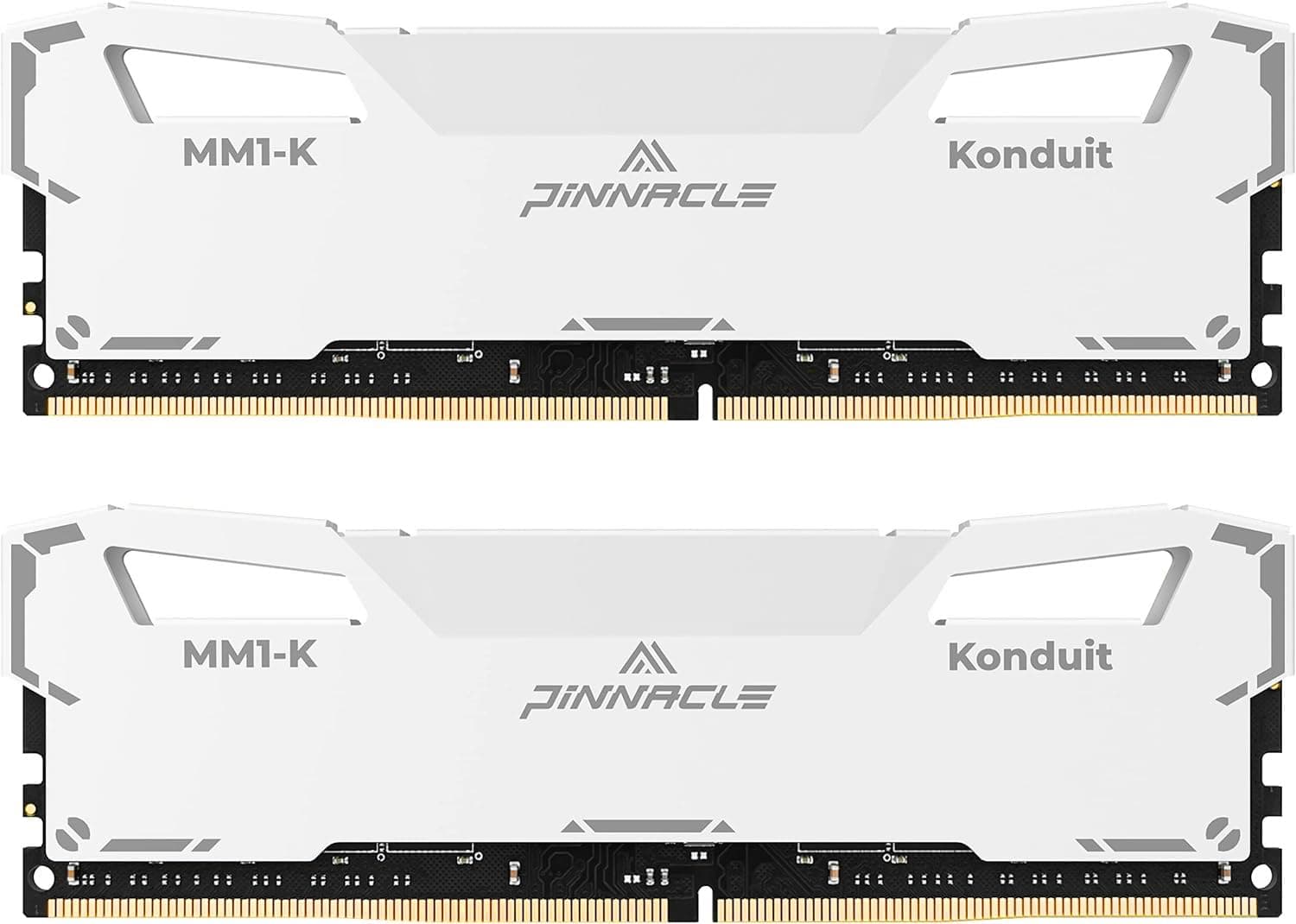 Timetec Pinnacle Konduit 16GB KIT (2x8GB) DDR4 3200MHz PC4-25600 CL16-18-18-38 XMP2.0 Overclocked 1.35V AMD and Intel Desktop Gaming PC Memory Module RAM Compatible - White