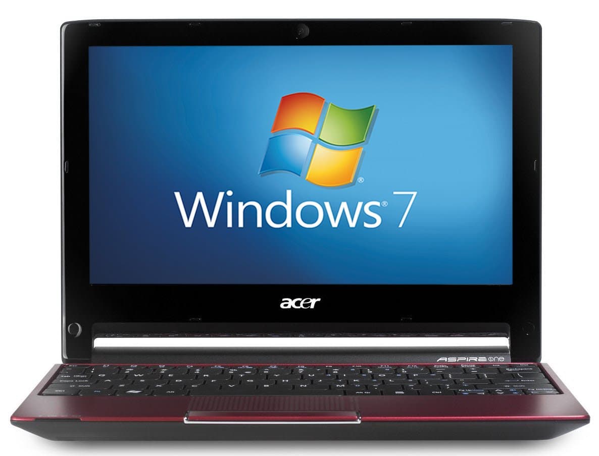 Acer Aspire One 533 10.1 inch Netbook (Intel Atom N455, 1GB RAM, 250GB HDD, Webcam, Bluetooth, Wireless, Up to 8hrs battery life, Windows 7 Starter) - Red