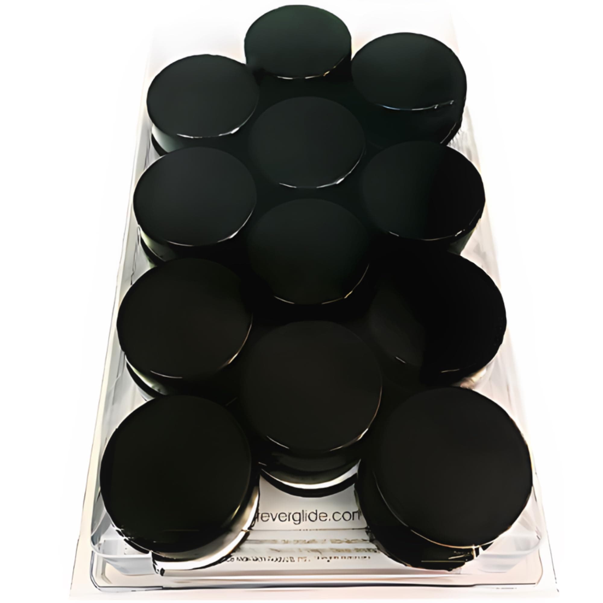 Wrought Iron Patio Furniture Feet Cap Glides and Outdoor Table and Chair Leg Floor Protector Pads - 1.5 Inch - 24-Pack - Black