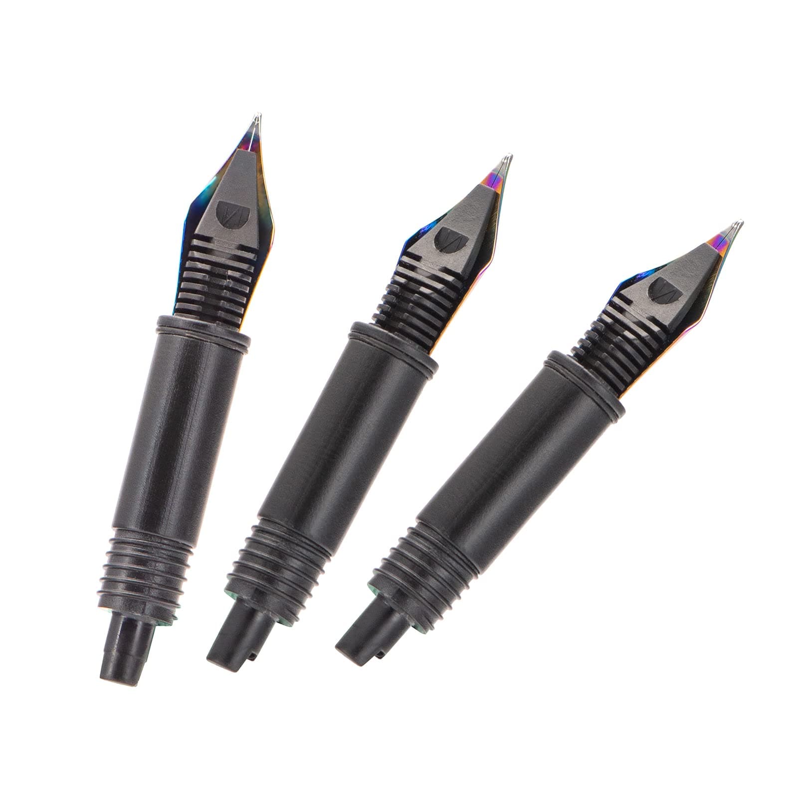 Asvine Set of 3 Hong Fountain Pen Rainbow Nibs (Fine, Extra Fine and Bent Nib) for Black Forest 1850, 1851, M2, 1843, 6013, 517D, 517S, 525,H1, H3, A3, 1843 and 920 Series
