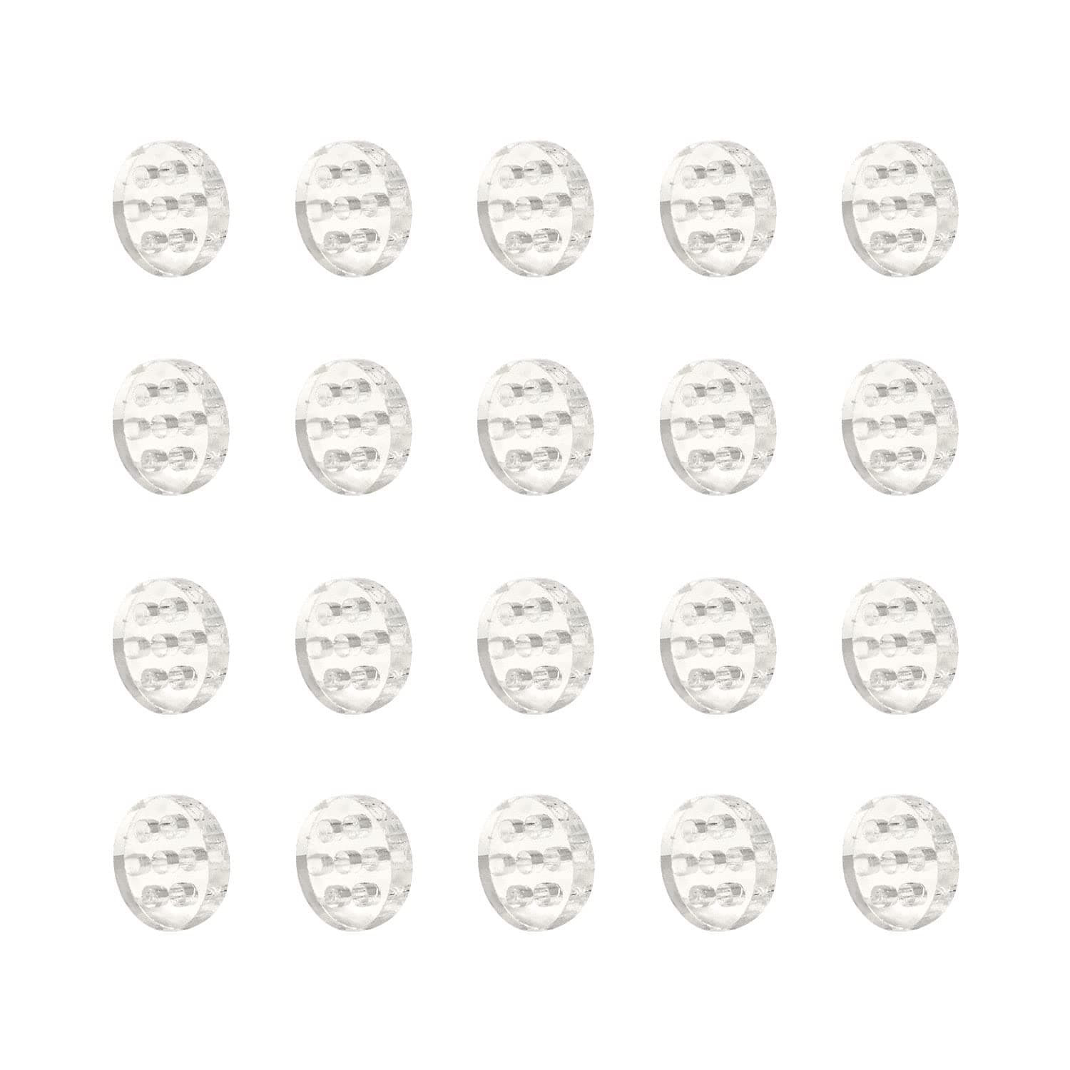 Honbay 20PCS High Borosilicate Glass Screens Filters with Holes Honeycomb Holes Filter Screen (8mm)