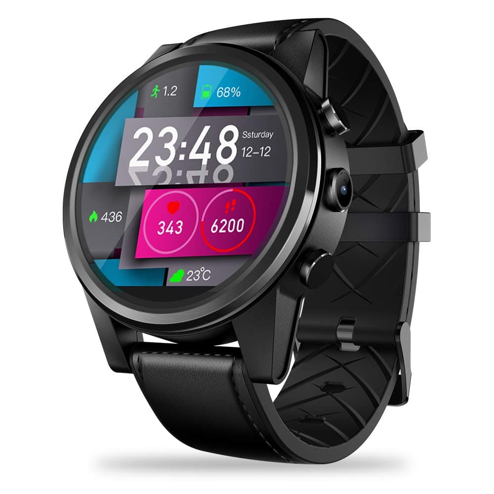 Zeblaze Thor 4 PRO 1GB+16GB 4G LTE GPS Bluetooth Calling Smartwatch 1.6 inch Android 7.1 MTK6739 1.25GHz 5MP Smart Watch BT 4.0 Wearable Devices Supported smartwatch iOS/Android System Black