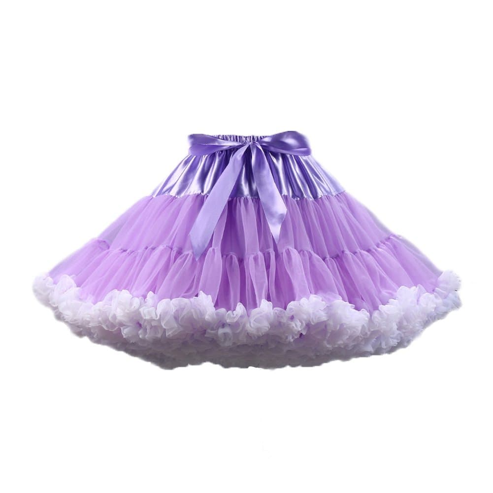 PhilaeECWomen's Tulle Petticoat Tutu Party Multi-Layer Puffy Cosplay Skirt