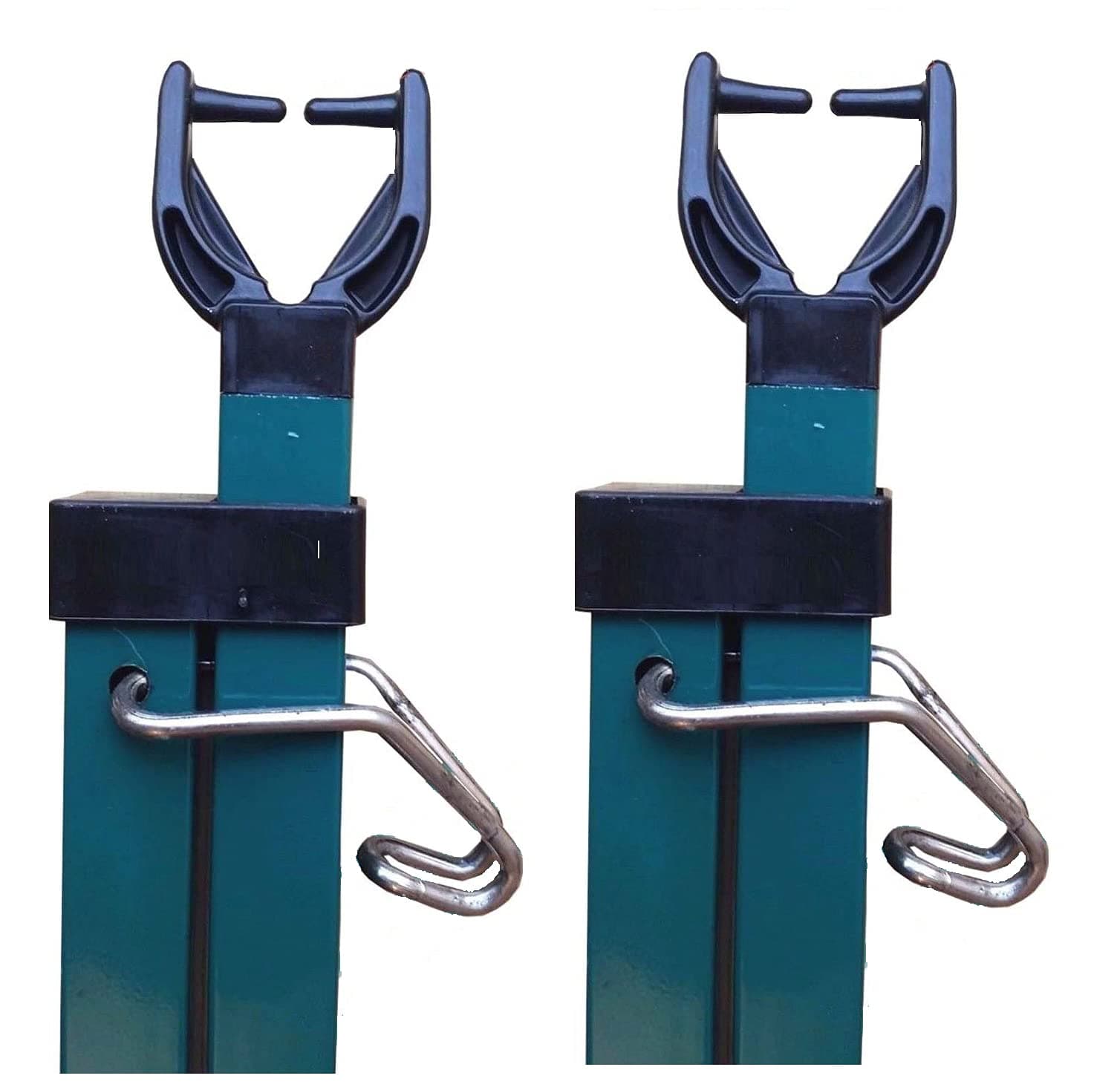 2PC's pk of Addiz Prop Square Metal Galvanised Washing Line Outdoor Extendable Washing Line Pole Cloths prop Laundry Support pole Extending garden