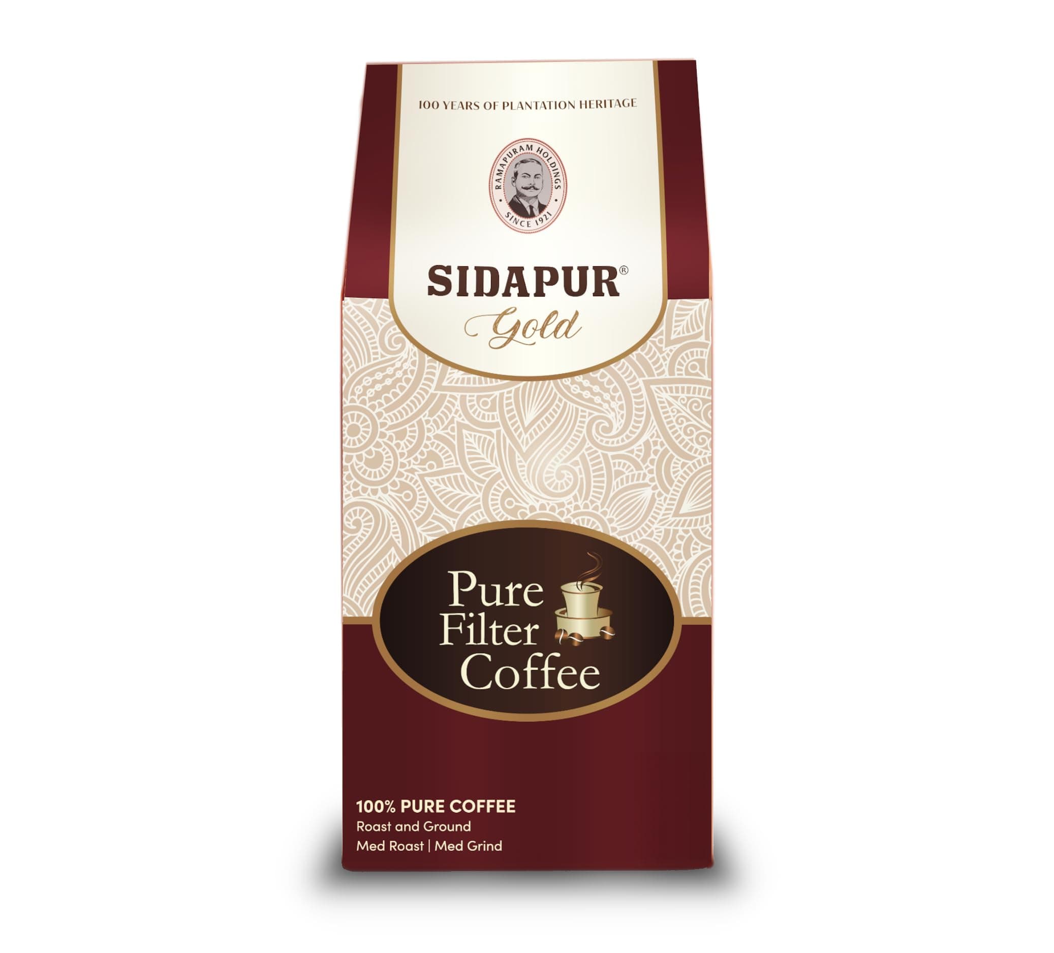 Pure Filter Coffee - Roast & Ground (Powder) 100% Coffee, 0% Chicory (200), Packet