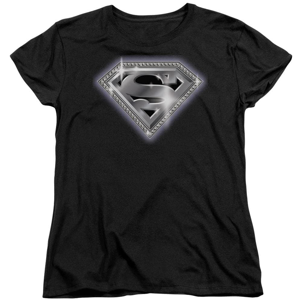 Sons of Gotham Superman Bling Shield Women's T-Shirt